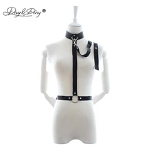 DAVYDAISY женские майки открытый бюст нейлон шеи Ошейник бандаж и наручники для БДСМ сексуальное женское белье Фетиш женские сексуальные костюмы TA504