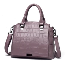 Women Bag Genuine Leather Handbag Cowhide Shoulder Messenger Bag Women Crossbody Handbag Crocodile Pattern Women Handbag New gusheng thai new crocodile lady handbag women handbag genuine leather crocodile european and american fashion hand handbag b