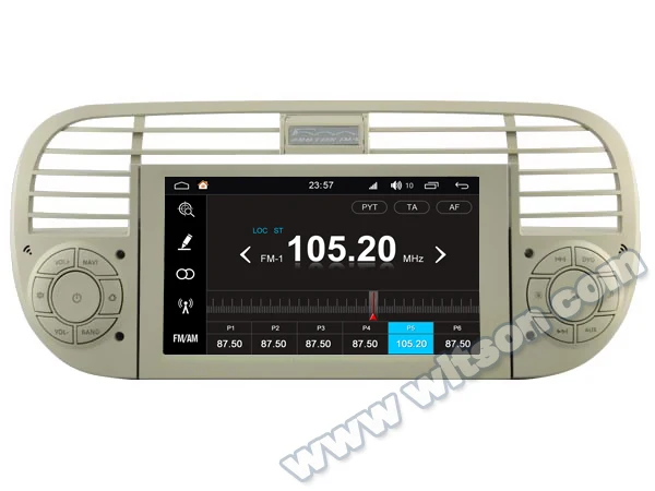 Discount 6.2" Octa-Core Android 8.0 Oreo OS Car DVD Multimedia GPS Radio for Fiat 500 2007-2016 with External OBD2 Adapter Support 4