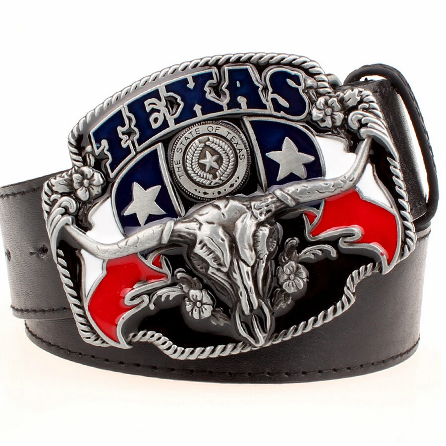 Antique Longhorn Steer Belt Buckle Native American Western Cowboy Rodeo Men Gift