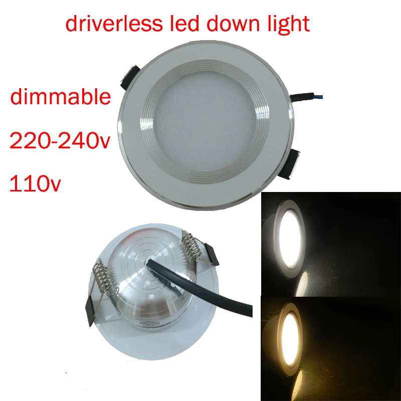 

Free shipping 5W 7W 9W 12W 15w Ultra thin Dimmable Recessed 220v Led Downlight led Spot Bulb Lamp Light with driver 110V