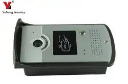 Yobang безопасности металлический корпус наружного блока устройство для проводной видео домофон Открытый ИК Камера без Экран двери Камера