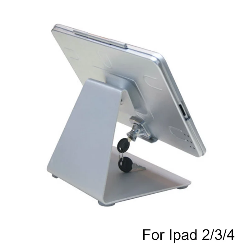 

Security Desktop Stand for IPad 2 3 4 Tablet with Lock Holder Display Rack Bracket Mounting on Table Anti-theft Stand