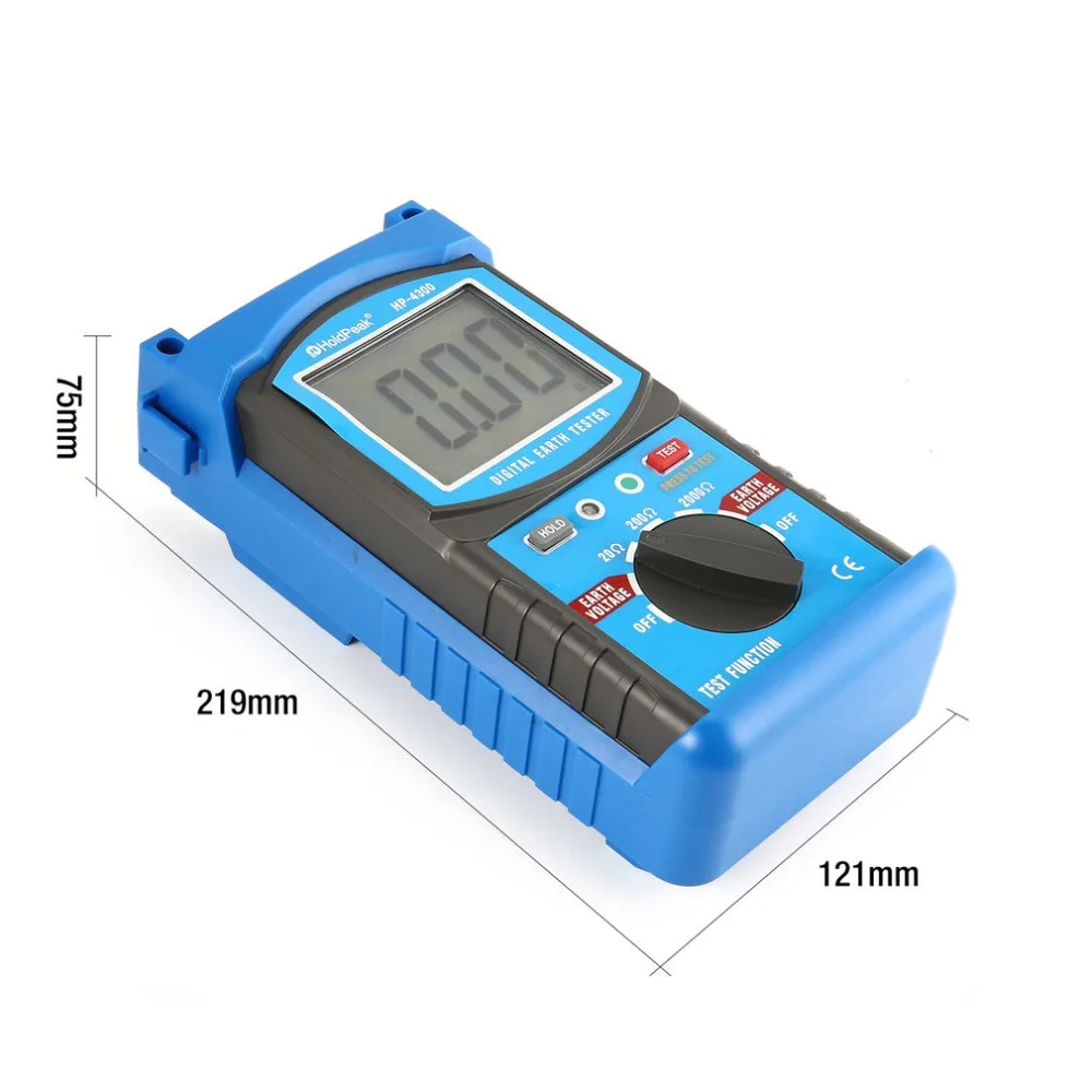 Холдпиковый тестер сопротивления цифровой измеритель заземления Мегаомметр дропшиппинг