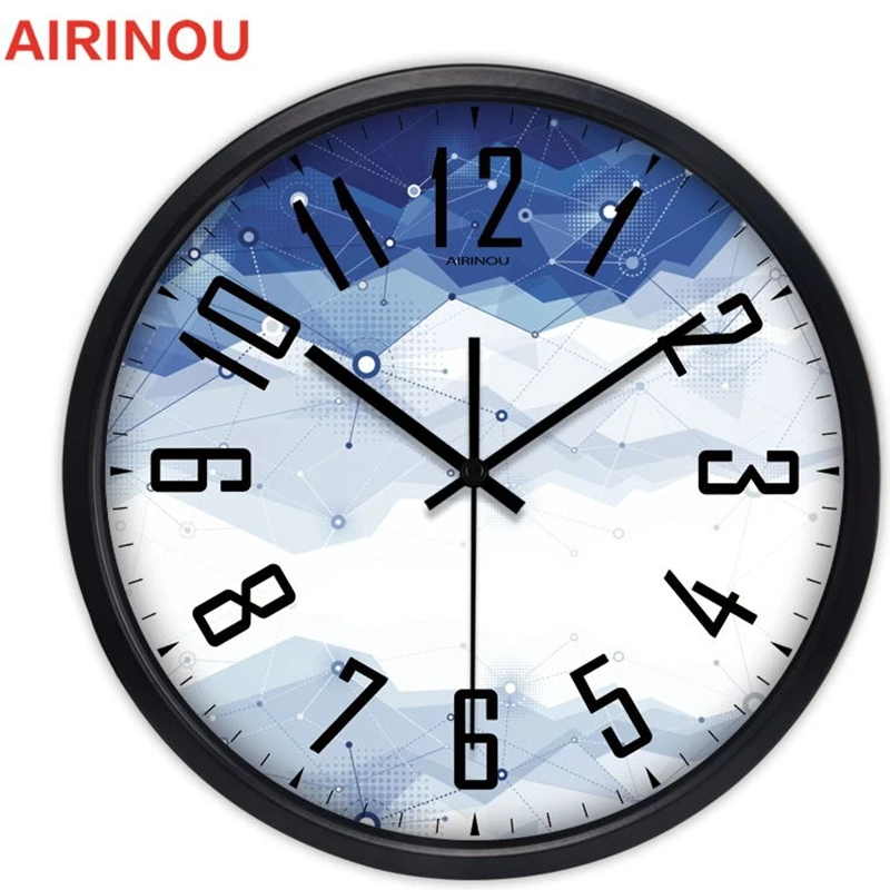 Airinou Characteristic Latitude And Longitude Wall Clock No Ticking