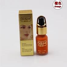 Orange цвета DSH импорт чернил татуаж Микро Пигмент чернила татуировки 10 мл/бутылки краски комплект для губ