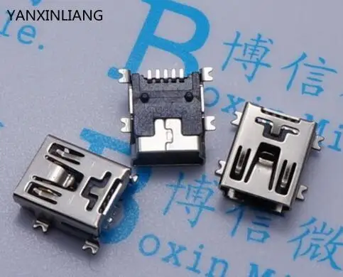 

20pcs Mini USB connector SMD USB Data interface 5PIN 5 needle mini Micro usb socket