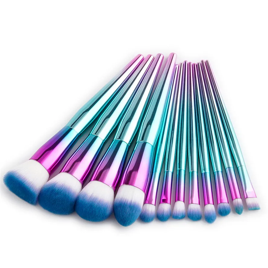 

New HAICAR 12pcs Professional Cosmetic Makeup Brush Set Foundation Brushes Blusher Eye Shadow Brushes Set Kit Pretty