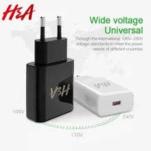 H& A Quick Charge 3,0 USB зарядное устройство для samsung S10 Plus S9 S8 QC3.0 мульти зарядное устройство для iPhone X XSMax 7 8 6 Plus EU зарядное устройство