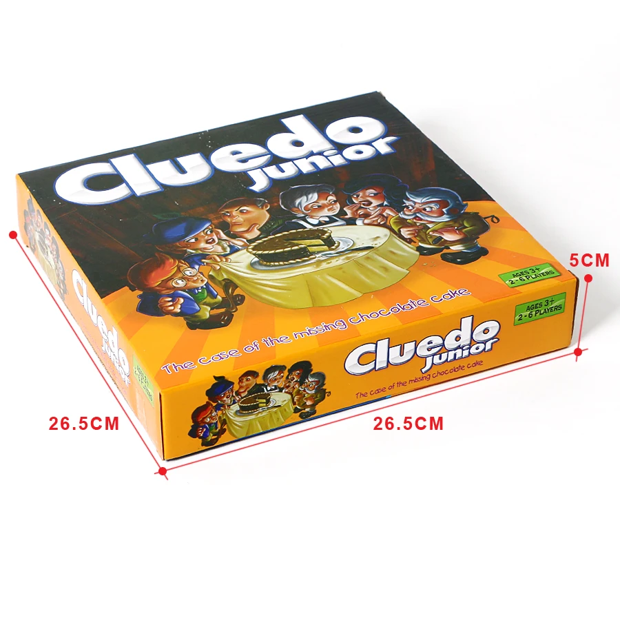 Cluedo game junior чехол с отсутствующим тортом, который съел шоколадный торт? Забавные Вечерние игры для детей детектив головоломки игрушки