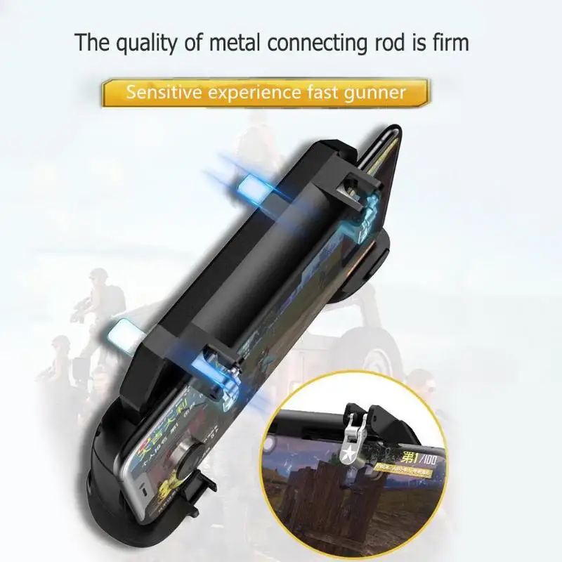  Gamepad Handle Wireless Joystick Mobile Phone Game Controller L1R1 Shooter Trigger Fire Button Acce