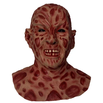 

Freddy Krueger Mask Latex Full Overhead Burn Face Mask Halloween Adult Costume Fancy Dress Accessory