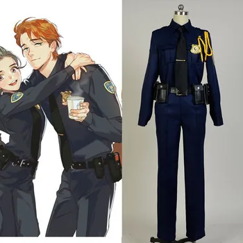

Nick Wilde Uniform Halloween Cosplay Costume Badge+Bag+Belt+Coat+Hat+Pants+Tie+Tail Full Set