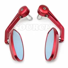 7/8″ Accessories Motorcycle Rearview Mirror Round Handle Bar End Mirror Rear Side Mirro for KAWASAKI NINJA 250R 08 09 101112