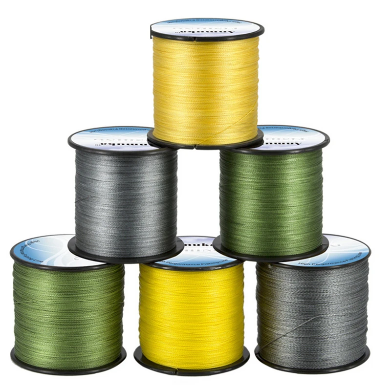 

2018A+ 4 Strands PE Line Super Strong Fishing Line Multicolor 500M Braided Wire Line Material Fishline for Carp fishing