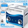 Barato Limpiador ultrasónico de 3,2 L para baño, 180W, 40KHZ, calentador con temporizador, limpieza por ultrasonidos para el hogar, joyas, monedas, relojes, cadena, herramientas para dentaduras oXKeXkb6