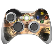 2 pcs para xbox 360 & Protetora Da Pele xbox 360 Controlador Sem Fio fino Tampa Do caso para o Microsoft xbox 360 & xbox 360 slim 360 Game Pad