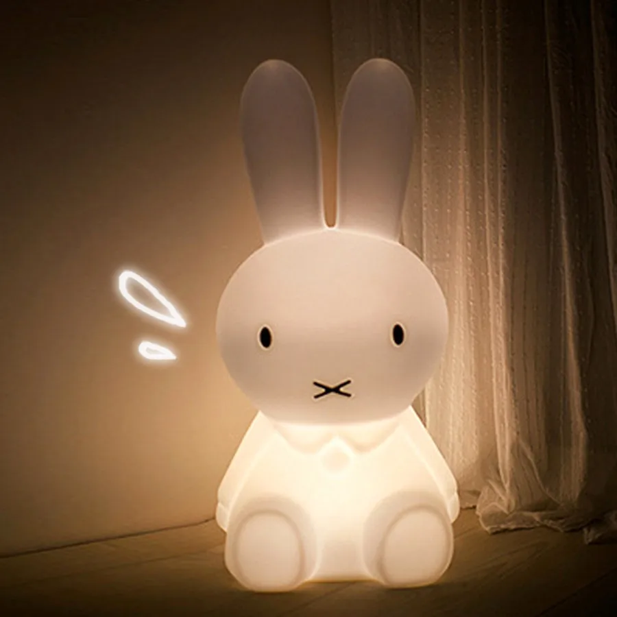 

BEIAIDI 50CM Rabbit Bedside LED Table Light With Dimmable Switch Animal Cartoon Bedroom Decorative Light Baby Children Kids Gift
