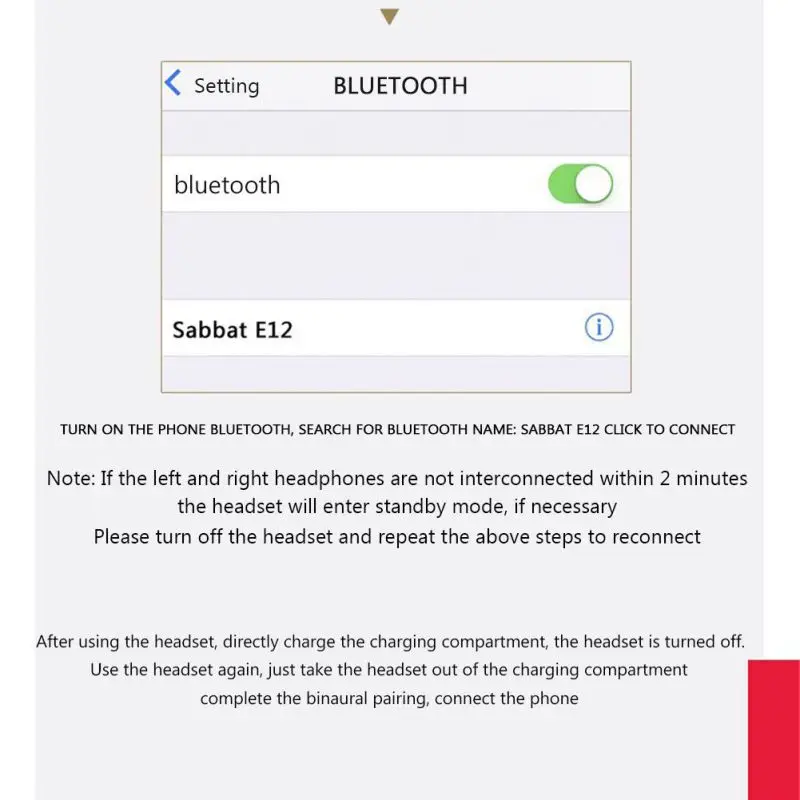 Новый E12 Bluetooth 5,0 беспроводная гарнитура для наушников HiFi наушники спортивные наушники микрофон с быструю зарядку