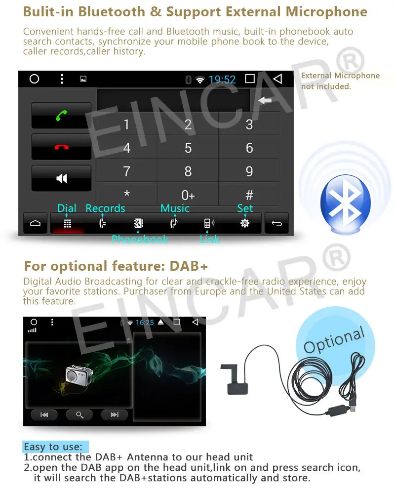 Discount Car Stereo Radio Double Din GPS WiFi 3G Mirror-Link Android 6.0 DVD Player 1080p 15