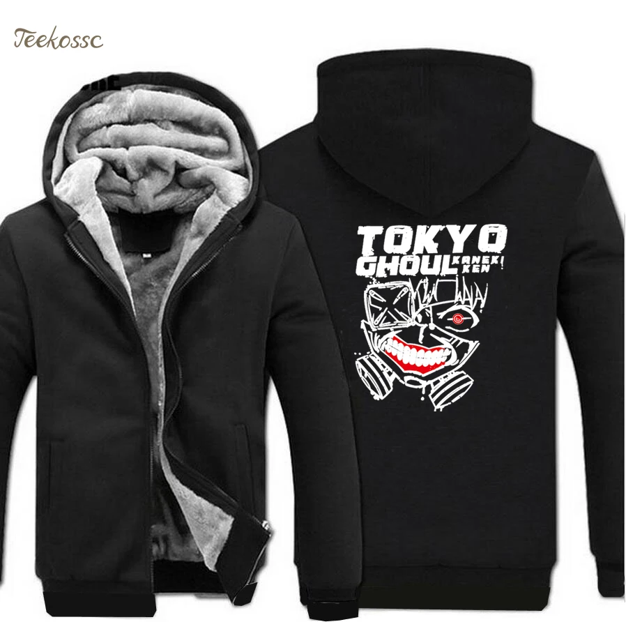

Japanese Anime Tokyo Ghoul Kaneki Ken Cartoon Hoodies Mens 2018 Winter Harajuku Sweatshirts Men Thick Coat Hip Hop Jacket Hoodie