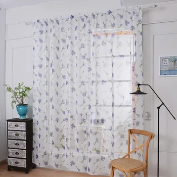 

Hot Sale Window Curtain 145 * 180 cm Sheer Window Panel Curtains Room Divider New for Living Room Bedroom Decor