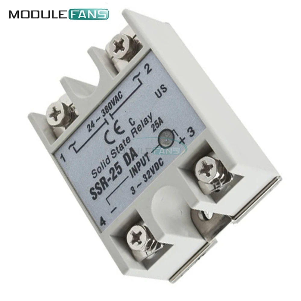 Твердотельное реле Φ 3 32V DC to 24 380V AC 25A ток 250V рабочее напряжение белое