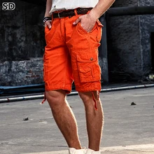 SD Для мужчин мужские шорты Летний Лидер продаж мужские хлопок шорты военные Стиль бермуды masculina Повседневное дышащие плавки 354