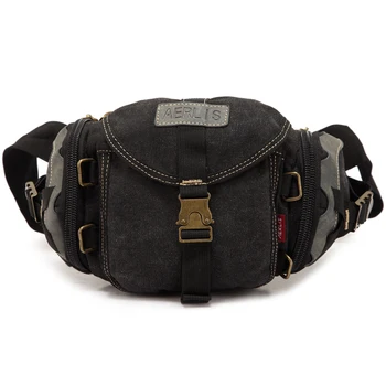 

2019 Free shipping Hot vintage original Design Unisex bag Canvas Waist Bag Fashion Trend Waist Bags
