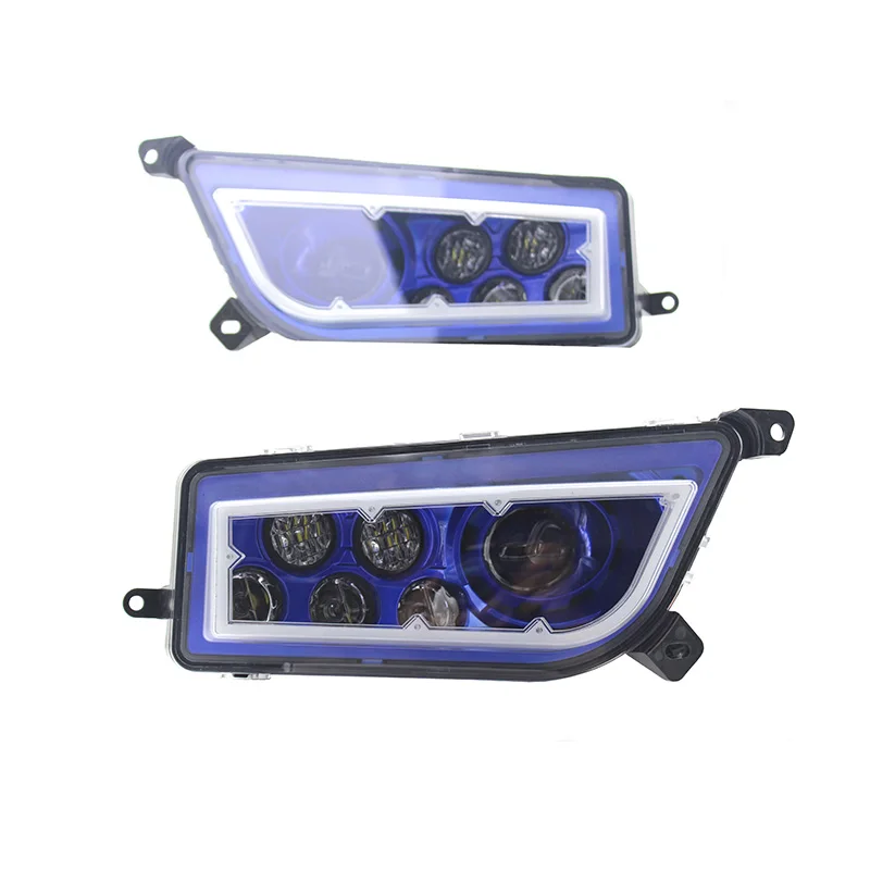 

2015-2017 POLARIS RZR 900 - BLACK CHROME RED GREEN BLUE ORANGLE LED HALO HEADLIGHTS KIT- Angel Eyes