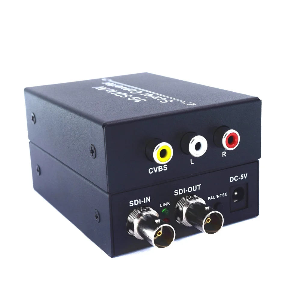 

3G SDI to 3-RCA AV Scaler Converter Adapter SD-SDI HD-SDI 3G-SDI 2.97Gbps WIF66