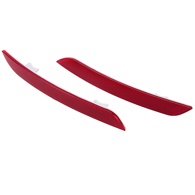 POSSBAY Red Rear Bumper Reflector for BMW 5 Series F10 F18 Sedan 2010-2013 Pre-facelift Tail Warning Lights Strip Stickers car stickers