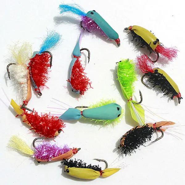 

12pcs/set fly fishing lure set dry and wet fly flies hooks kit tying Trout hard treble hook fly fish bait fake lure Insect bait