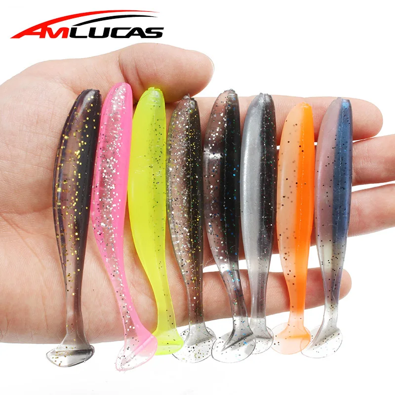 Amlucas 10 шт./лот Easy Shiner рыболовные приманки 75 мм 2 1 Г воблеры для ловли карпа мягкие