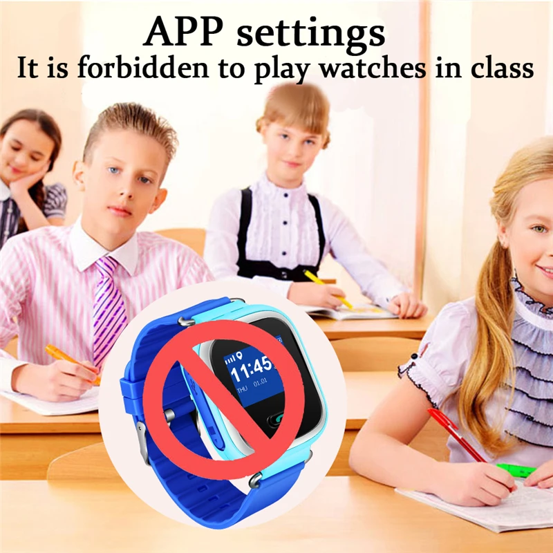 

2018 Children's Smart Watch Security SOS Call GPS Mobile Phone Positioning Smart Watch Caring for Children Smartwatch Men Woman