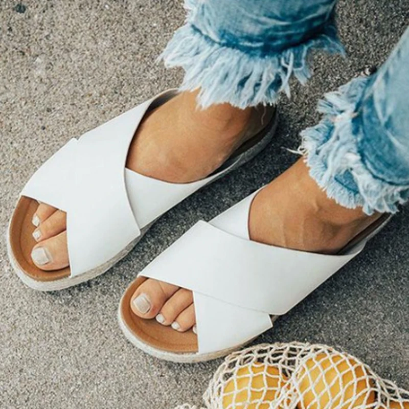 

SHUJIN Flip Flops Female Slides Leopard Wedge Platform High Heels Women Slippers Comfort Beach Summer Casual Ladies Shoes 43