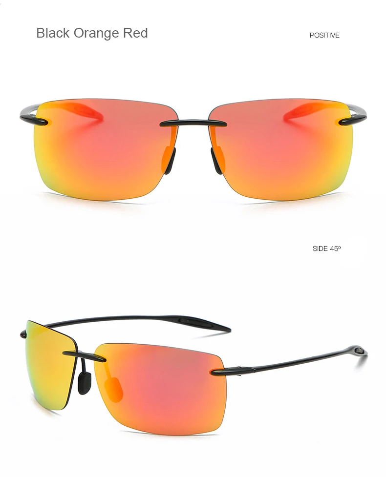 HBK, квадратные, небьющиеся, поляризационные солнцезащитные очки, мужские, без оправы, TR90, легкие, для вождения, солнцезащитные очки, мужские,, фирменный дизайн, оттенки, UV400
