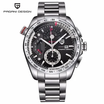 

PAGANI DESIGN Men Watch Luxury Brand Military Watch Chronograph Waterproof Stainless Steel Men's Quartz Watch Relogio Masculino