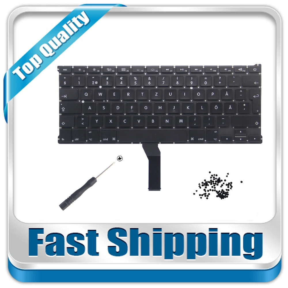 

NEW For Macbook Air 13 A1466 A1369 MD231 MD232 MC503 MC504 Sweden Swedish Keyboard 2011 to 2016 Year