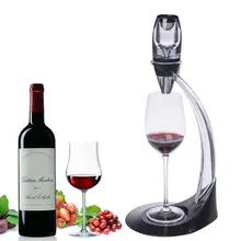 Профессиональный Декантер для красного вина Pourer С подставка для фильтра держатель водки Быстрый воздушный аэратор для дома Обеденный бар необходимый набор PAK55