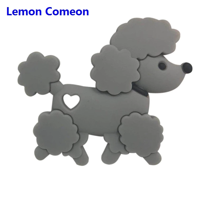 Gray Dog BPA Бесплатно Силиконовый Прорезыватель для зубов коала, овца, пчела, Прорезыватель для зубов, детский прорезыватель, животное, кролик, жевательная игрушка, продукт для кормления, 1 шт., Прямая поставка - Цвет: Gray Dog