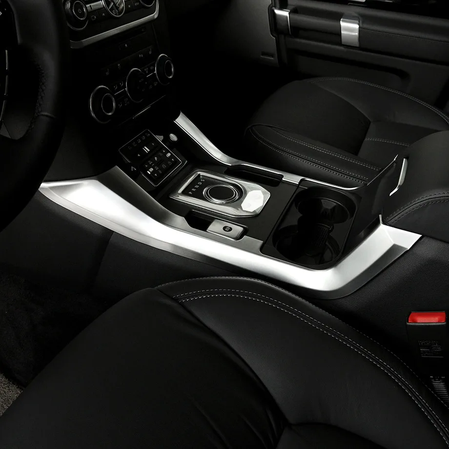 Автомобильная АБС матовая хромированная панель для центральной консоли, Формовочная Накладка для Land Rover Discovery 4 2010-, аксессуары для автомобиля
