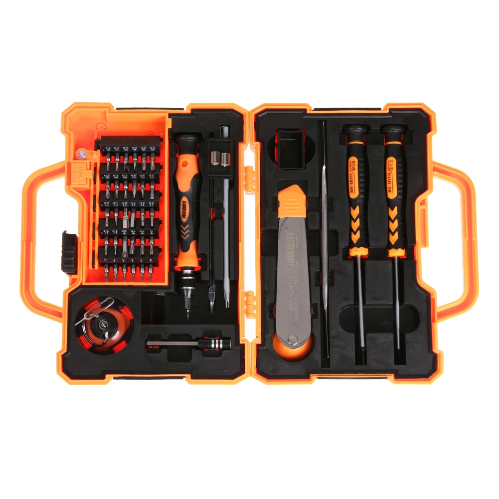 

JM-8139 45 in 1 Multifunction Screwdriver Set Kit with Spudger Tweezers Repair Tools for Tablets Mobile Phone PC