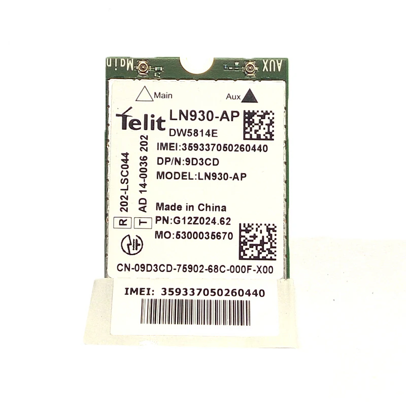 Telit LN930-AP LN930 DW5814E XFVM5 WWAN LTE-FDD NGFF 4G модуль беспроводной Wifi карта для ноутбука Dell Latitude