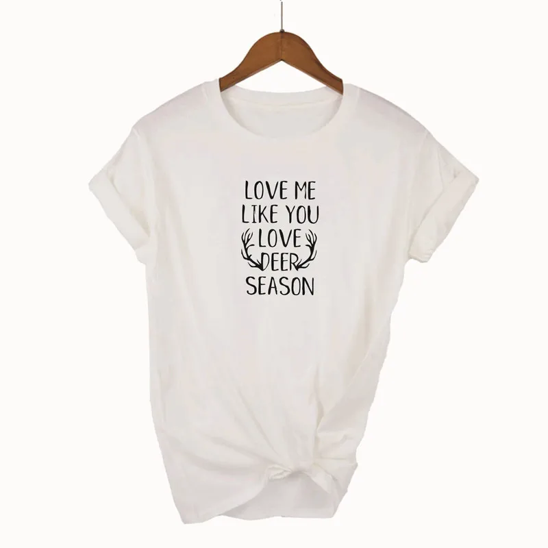 Love deer UNISEX Tee kawaii shirt plus size funny shirt gothic top 2019 aesthetic new fashion1