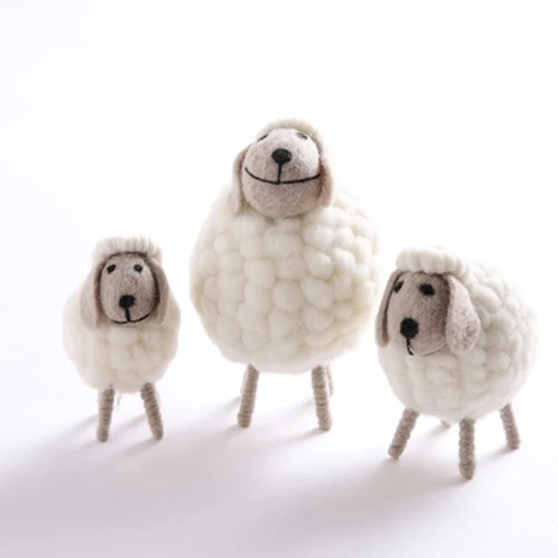 

Nordic style sheep Car Ornaments Interior Dashboard Decoration car accessories Birthday Gift Home Decoration Desk Decoration