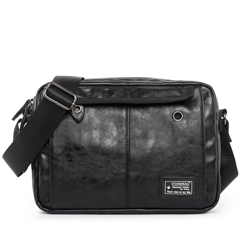 

2019 New Luxury Men's Handbags Pu Leather Male Shoulder Bag Fashion Crossbody Bag Boy Men Brand Casual Student Messenger Bags