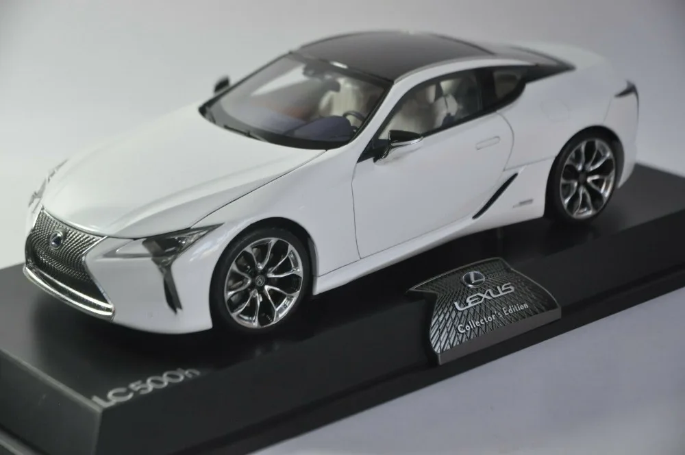 1:18 литая под давлением модель для Lexus LC 500h LC500h белый купе игрушечный автомобиль миниатюрная коллекция подарок LC500 LS500