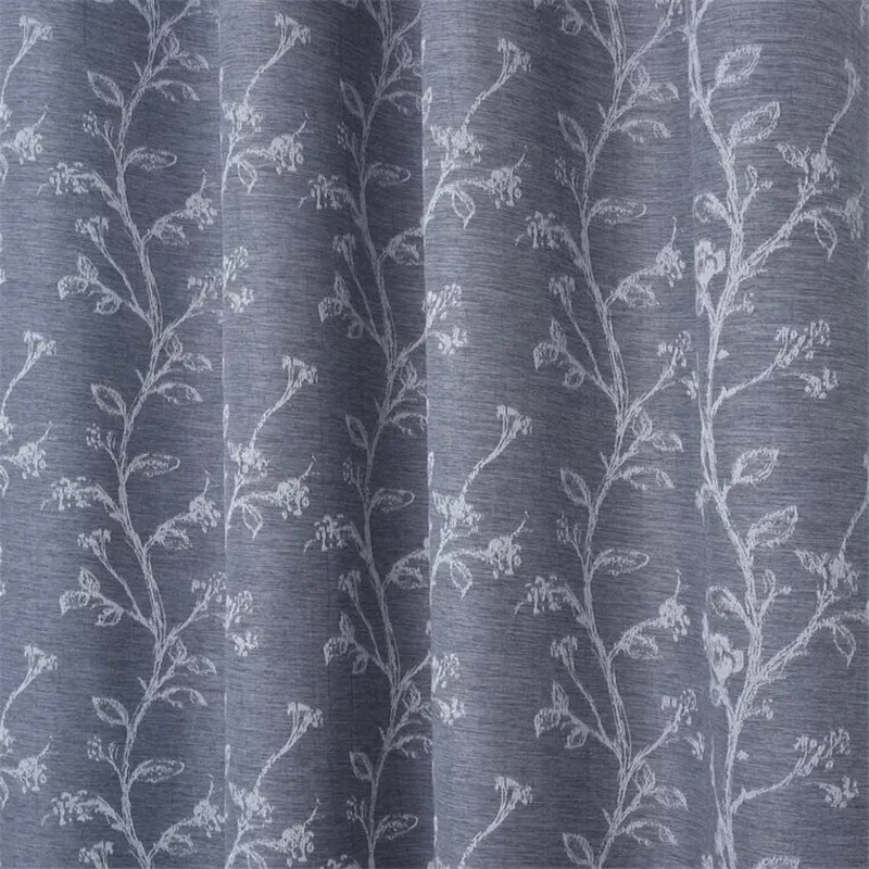 Xyzls estilo americano jacquard cortina del apagón para la ventana de la Sala Cortinas para dormitorio Drape Top con cortinas ojal 1 pieza