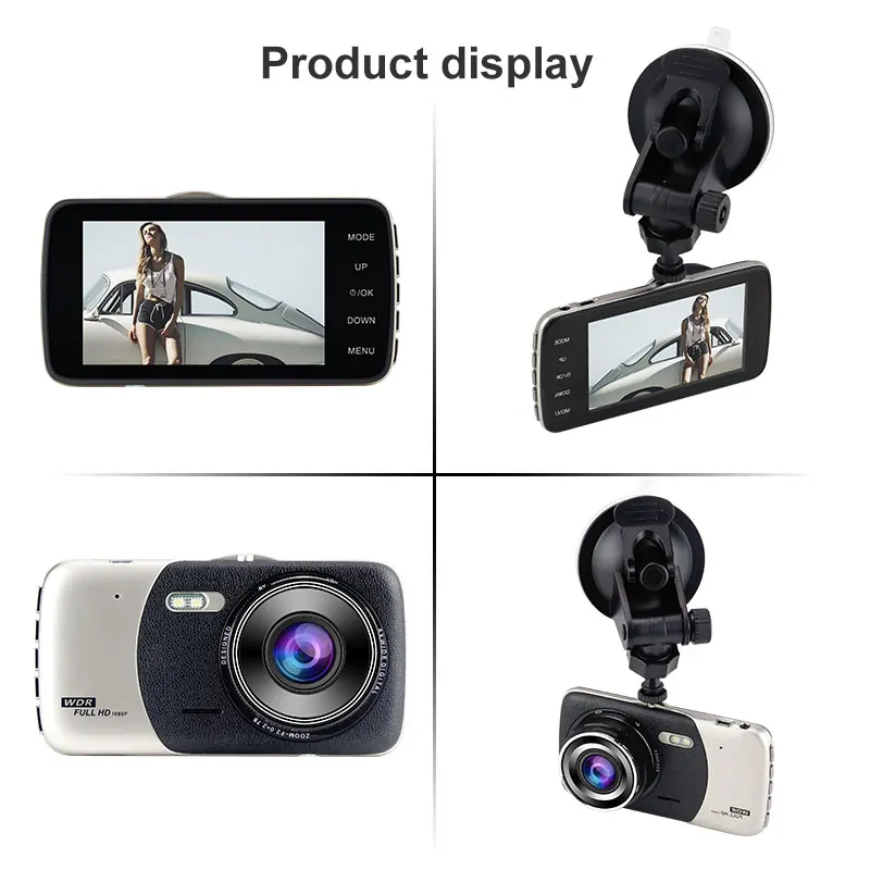 Mini Car DVR Dual Lens Video Full HD 1080P 3.6&quotinch Recorder Parking Camera WDR Dash Cam Night Vision Auto Black camera | Автомобили и